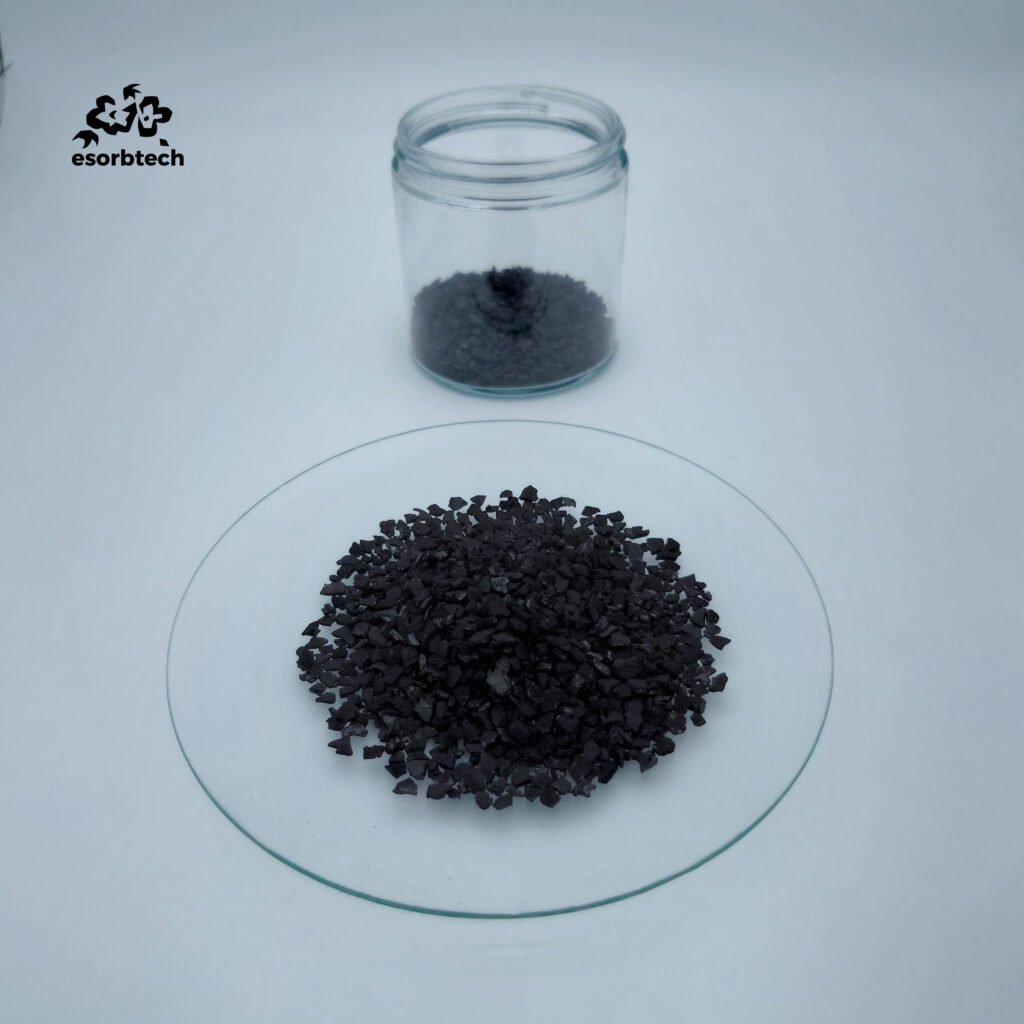 1100mg/G Coconut Shell Activated Carbon GAC 4×8 Mesh for Industrial Exhaust Gas Treatment