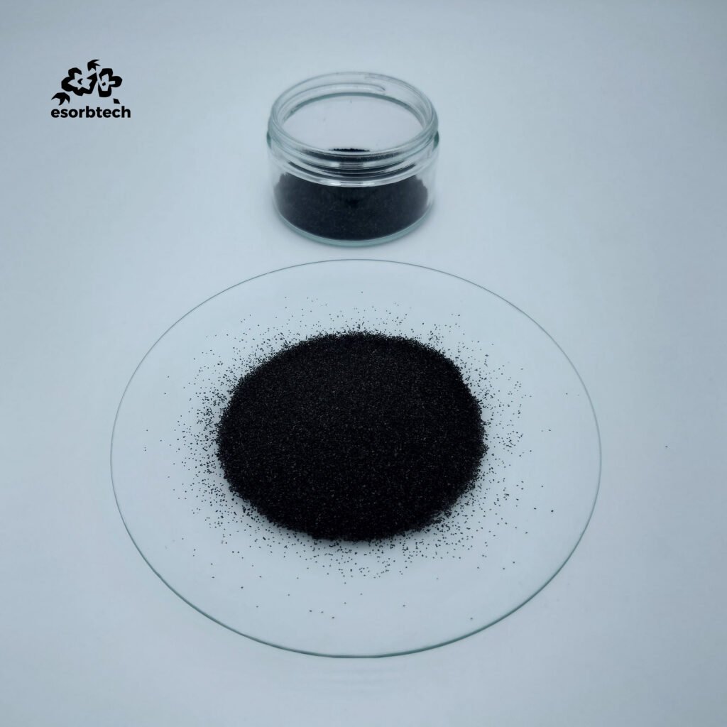 1000 mg/g Coconut Shell Activated Carbon — 30×60 Mesh Granules, Bulk, ISO & NSF Approved